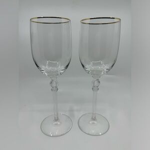 Lenox Innocence Golden Water Goblets Set Of
